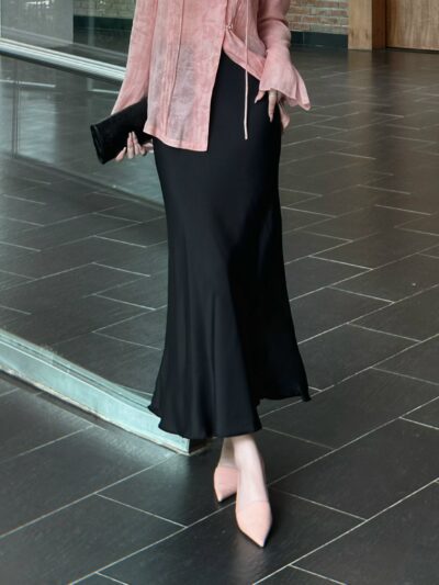 Chân váy lụa Chanhleo Desgin thiết kế thanh lịch - CV789