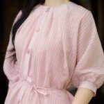 Set áo tơ hoạ tiết mix quần đùi AQ946