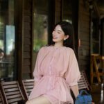 Set áo tơ hoạ tiết mix quần đùi AQ946